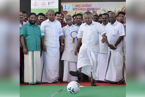 Kerala CM scores 'first goal' as part of U-17 World Cup promotion event