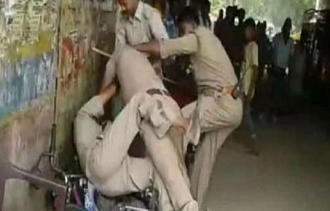 Watch: Lucknow policemen fight each other allegedly over division of bribe money