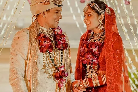 Pradhyuman and Ashima during their wedding