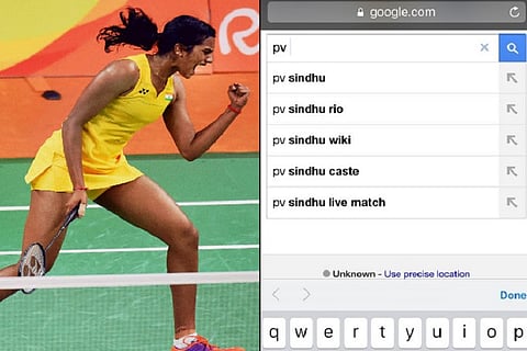 While PV Sindhu fought hard for a medal, many Indians googled her caste