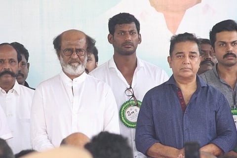 Superstar Rajinikanth makes sarcastic jibe at Kamal Haasan during Sivaji memorial inauguration