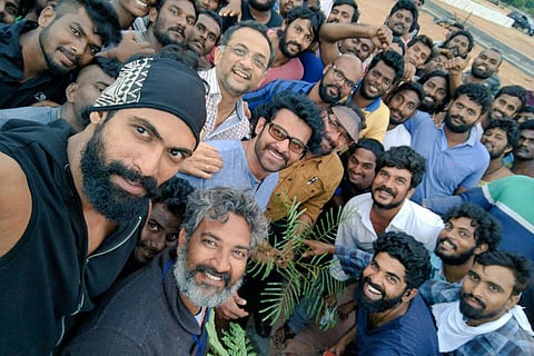 Baahubali team participates in ‘Haritha Haram’, plants saplings in Hyderabad