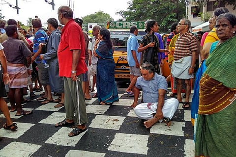 Angry protests on the streets of Chennai as residents left to fend for themselves