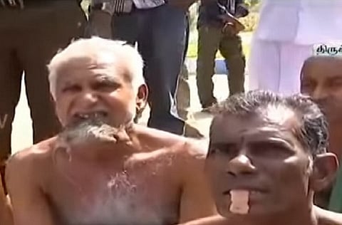 Trichy farmers eat rats in protest, demand state be declared drought-hit