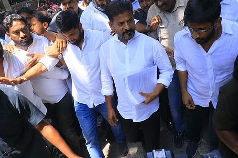 TSPSC paper leak: Telangana Congress chief Revanth Reddy appears before SIT