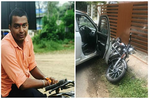 BJP worker killed in Kerala’s Guruvayur, attackers ram his bike with car