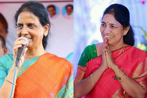 P sabitha Indra Reddy (Left), Gongidi Sunitha (Right)