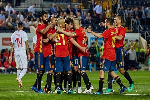 Spain, Switzerland draw 1-1 in World Cup warm-up