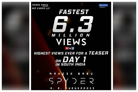 Spyder teaser goes viral, clocks 6.3 million views on YouTube, FB in less than 24 hours