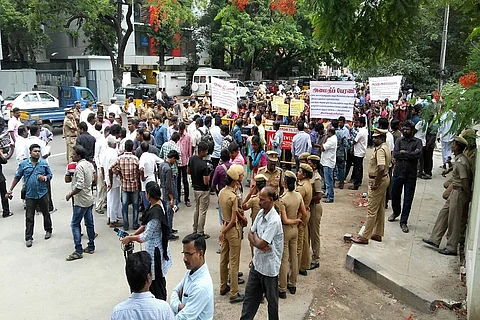 A fight by Sri Lankan Tamil refugees demanding freedom and opportunities in India