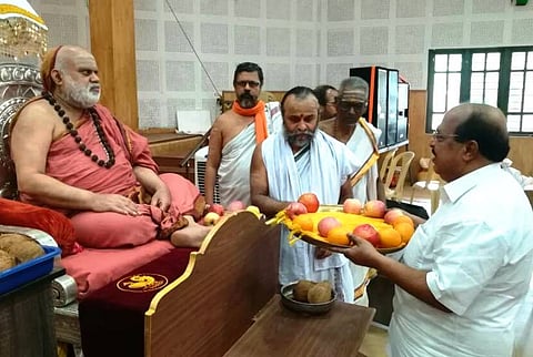 ‘Communists not against religion’: Kerala minister defends visit to seer