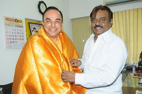 Why did Subramanian Swamy meet ‘Captain’ Vijaykanth?