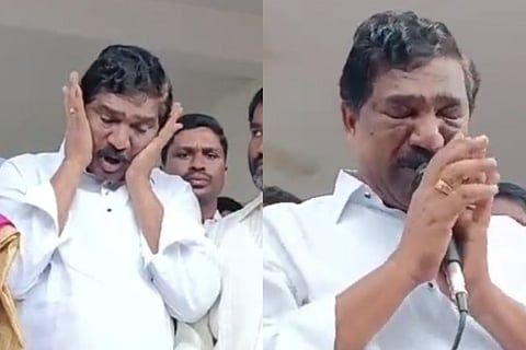 T Rajaiah breaks into tears after BRS denies him ticket