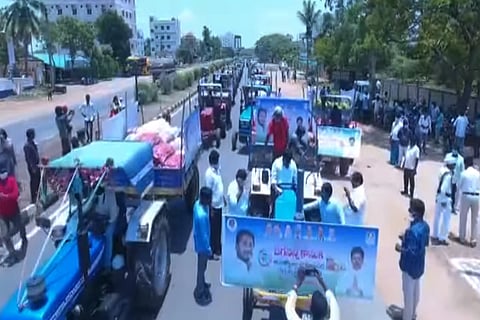 India is on lockdown to fight COVID-19 but tractor rallies by YSRCP go on in AP