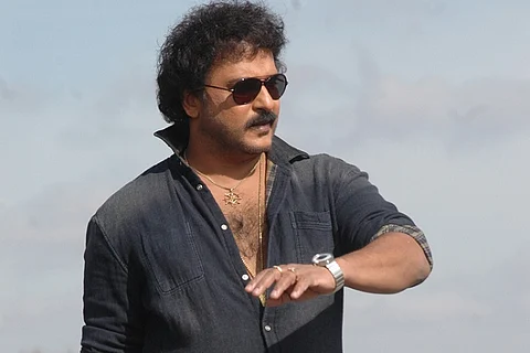 V Ravichandran sports never seen before getup for 'Kurukshetra'