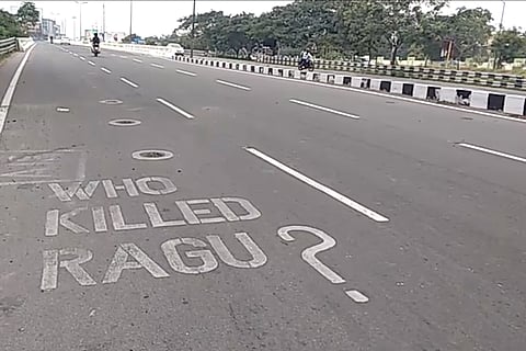 'Who Killed Ragu?' Anger against AIADMK over biker’s death due to illegal arch