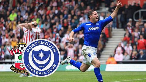 David Norris scores an iconic goal for Portsmouth at Southampton