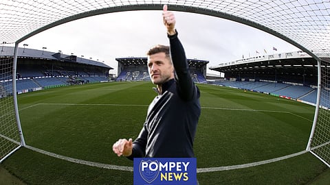 John Mousinho led Portsmouth to the Championship in 2024