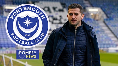 Portsmouth manager John Mousinho. (Credit: Imago)