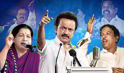 'தர்மத்தின் வாழ்வுதனை...' - அரசியல் பஞ்ச் வசனங்கள் ஒரு லிஸ்ட்