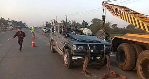 Massive accident near Madhya Pradesh