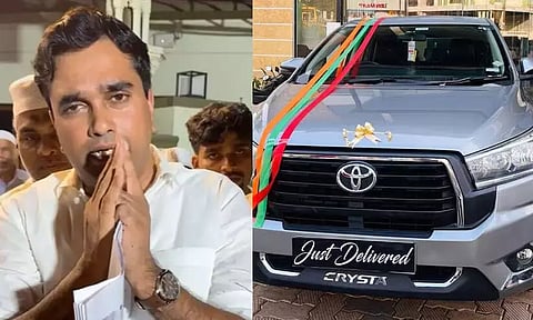മൂന്ന് കോടി പിരിച്ചുനൽകിയ ചാരിറ്റി പ്രവർത്തകന് രോഗിയുടെ കുടുംബം ഇന്നോവ കാർ സമ്മാനിച്ചു; വിവാദമായതോടെ തിരിച്ചുനൽകി