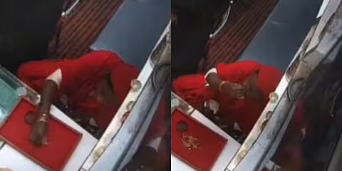 lady thefted nose pin