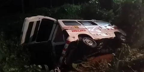 ambulance meet with accident