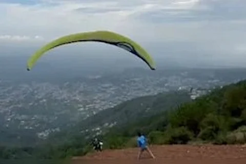 Paraglider crashes