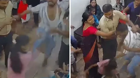 receptionist attacked
