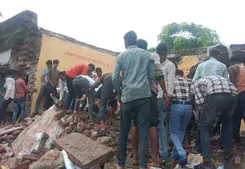 school building collapses