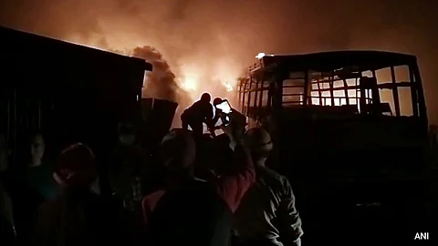 Tanker explodes