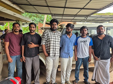 കാർ യാത്രക്കാരിൽ നിന്നും 20 ലക്ഷം തട്ടിയെടുത്ത കേസ്; കവർച്ചാസംഘത്തിലെ 6 പേർ കരിപ്പൂർ പോലീസ് പിടിയിൽ