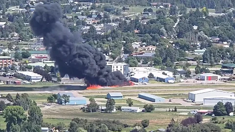 Planes collide