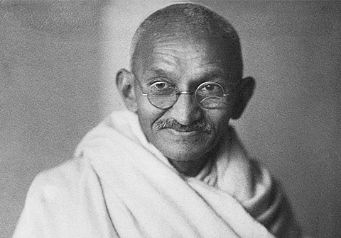 Where was Gandhiji on Independence