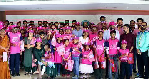 Children from Sansvita also come to watch the Adani Trivandrum Royals match