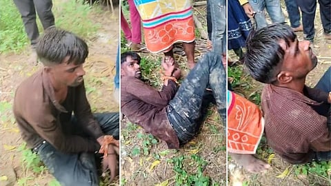 Locals catch a young man
