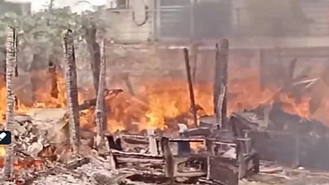 fire breaks out