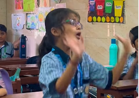 little girl dancing