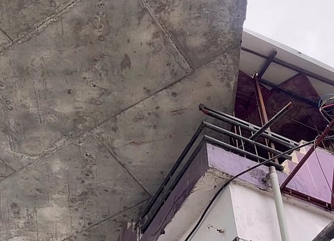 Nagpur Flyover passing through a family's balcony