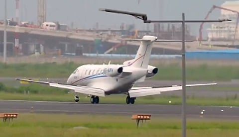Private jet lands at Navi Mumbai Airport