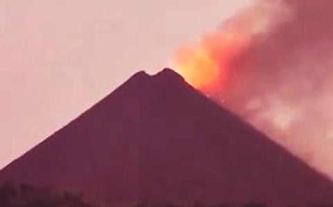 Volcanic eruption