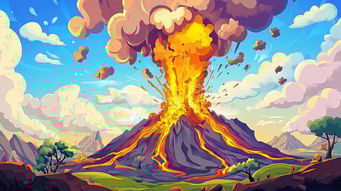 Countries with most active volcanoes