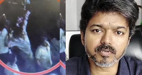 കരൂർ ദുരന്തം: അപകടത്തിന് മുൻപ് വിജയ്ക്ക് നേരെ യുവാവ് ചെരുപ്പെറിയുന്ന ദൃശ്യങ്ങൾ പുറത്ത് | Karur tragedy