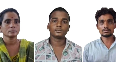 കേരളത്തിലേക്ക് കടത്താൻ ശ്രമിച്ച 46.5 കിലോ കഞ്ചാവുമായി അമ്മയും മക്കളും ഉൾപ്പെടെ നാലുപേർ പിടിയിൽ; ആഡംബര കാറിൽ കടത്തിയത് 5 ലക്ഷം രൂപയുടെ ലഹരി