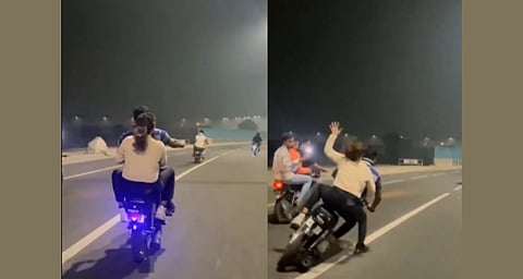 Bike stunt turns tragic on highway