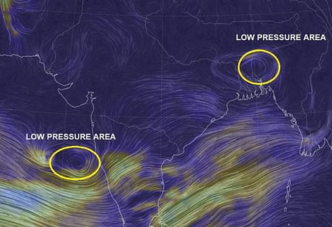 വടക്കൻ കേരള തീരം വരെ ന്യൂനമർദ്ദപാത്തി രൂപപ്പെട്ടു; വീണ്ടും മഴ: കേന്ദ്ര കാലാവസ്ഥ അറിയിപ്പ്