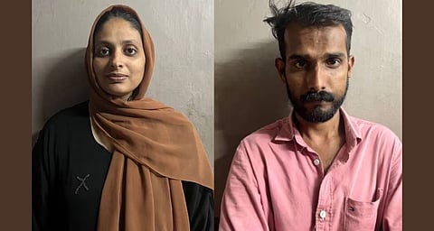 ‘ഭർത്താവ് വിദേശത്താണെന്ന് വിശ്വസിപ്പിച്ചു, വീട്ടിലേക്ക് ക്ഷണിച്ചു’; ഹണിട്രാപ്പിലൂടെ പണം തട്ടിയ യുവതിയും ബന്ധുവും പിടിയിൽ; കൂട്ടുപ്രതികൾക്കായി തിരച്ചിൽ