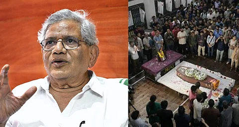 സീതാറാം യെച്ചൂരിക്ക് രാജ്യം ഇന്ന് അവസാന യാത്രയപ്പ് നല്കും; എകെജി ഭവനില് പൊതുദര്ശനം