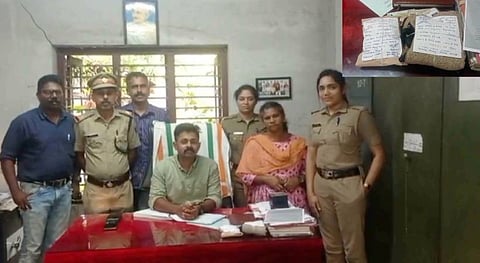 ജയിലിൽ കിടക്കുന്ന മകന് നൽകാൻ കഞ്ചാവുമായി വന്ന അമ്മ പിടിയിൽ